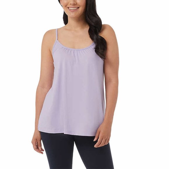 NWT 32 Degrees Women's 2 Pack Bra Top Cami Black/Purple Size S $60 FLD220 - Picture 2 of 8